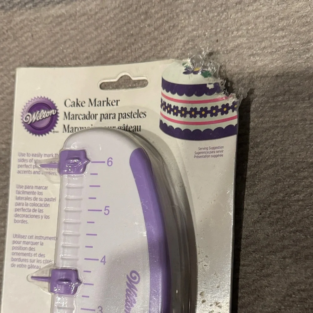 Wilton Purple Cake Stamping Block and Marking Set (letter stamps not included)